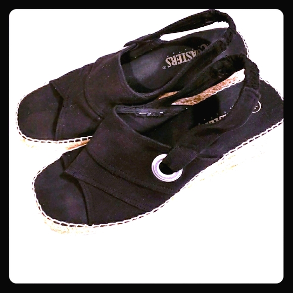 Black Canvas Shoes 7.5 Coasters - Picture 2 of 8